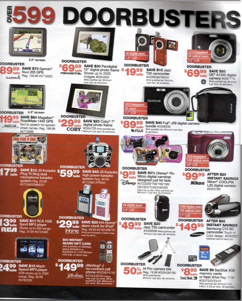 Illustration for article titled Sears Black Friday Ad Leaks: Boatloads of Cheap HDTVs